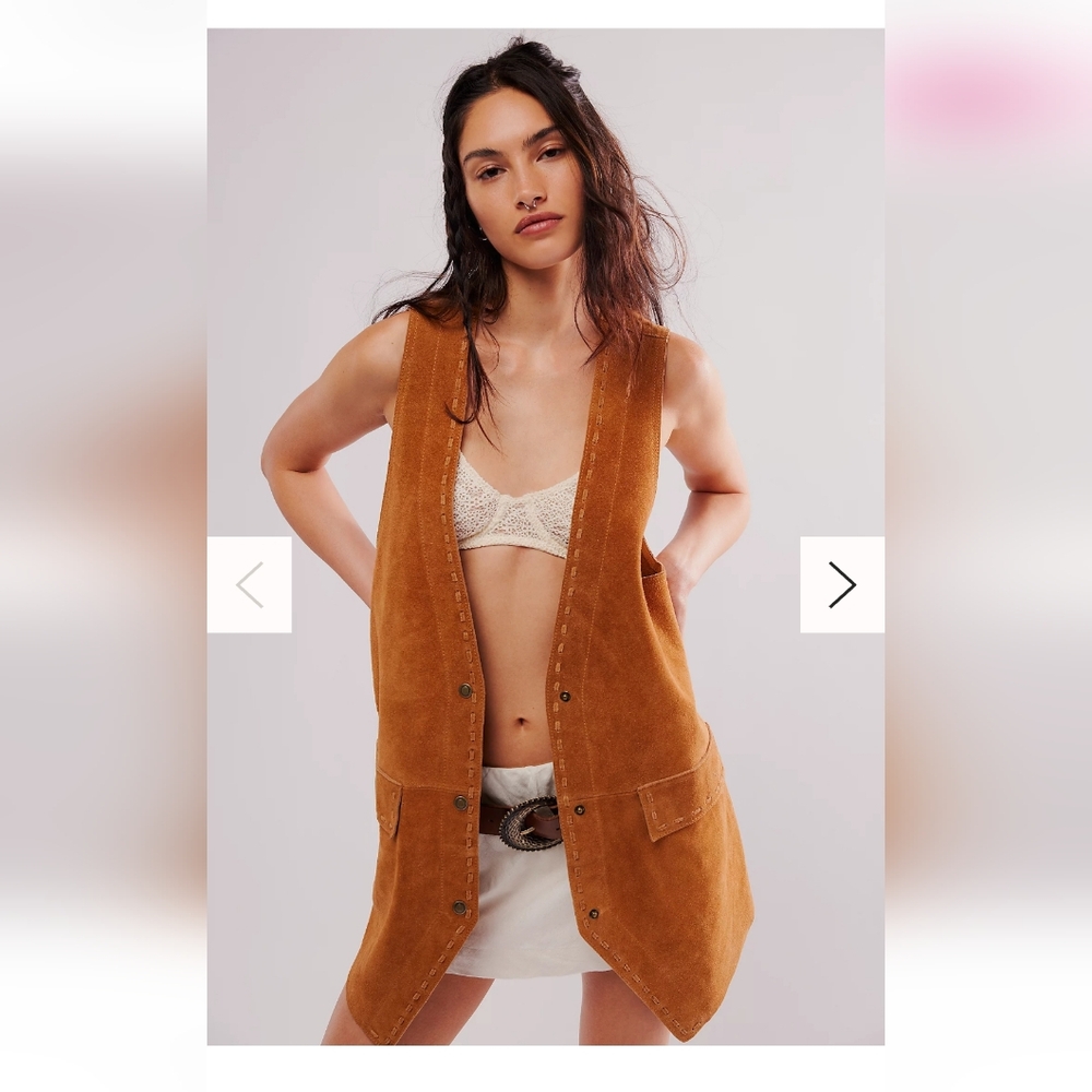 We The Free Low Rider Suede Vest